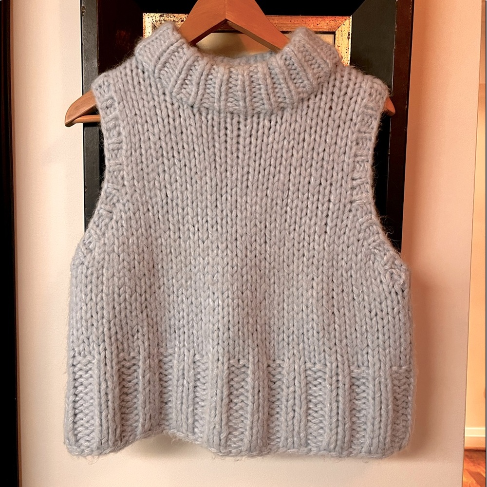 Zara wool and alpaca blend vest